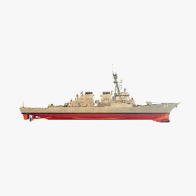 3D model USS Mitscher LOD 3